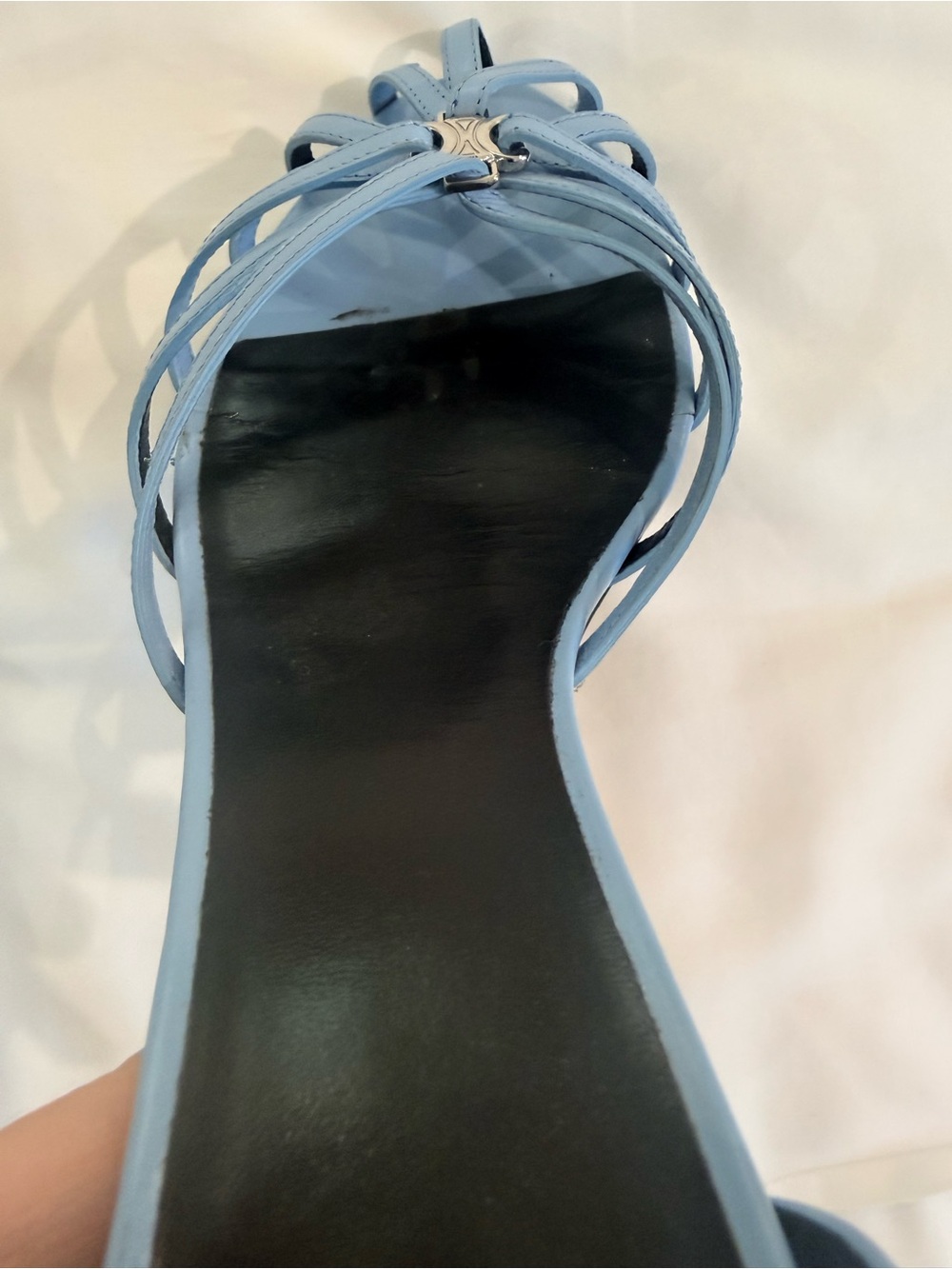 Celine Triomphe Sandal in Lambskin - Picture 11 of 12